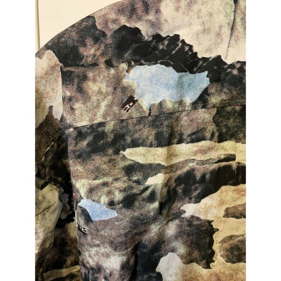 Marc Ecko Cut & Sew Men’s Sz XL Gray Button‎ Up Shirt Long Sleeve - Picture 7 of 8